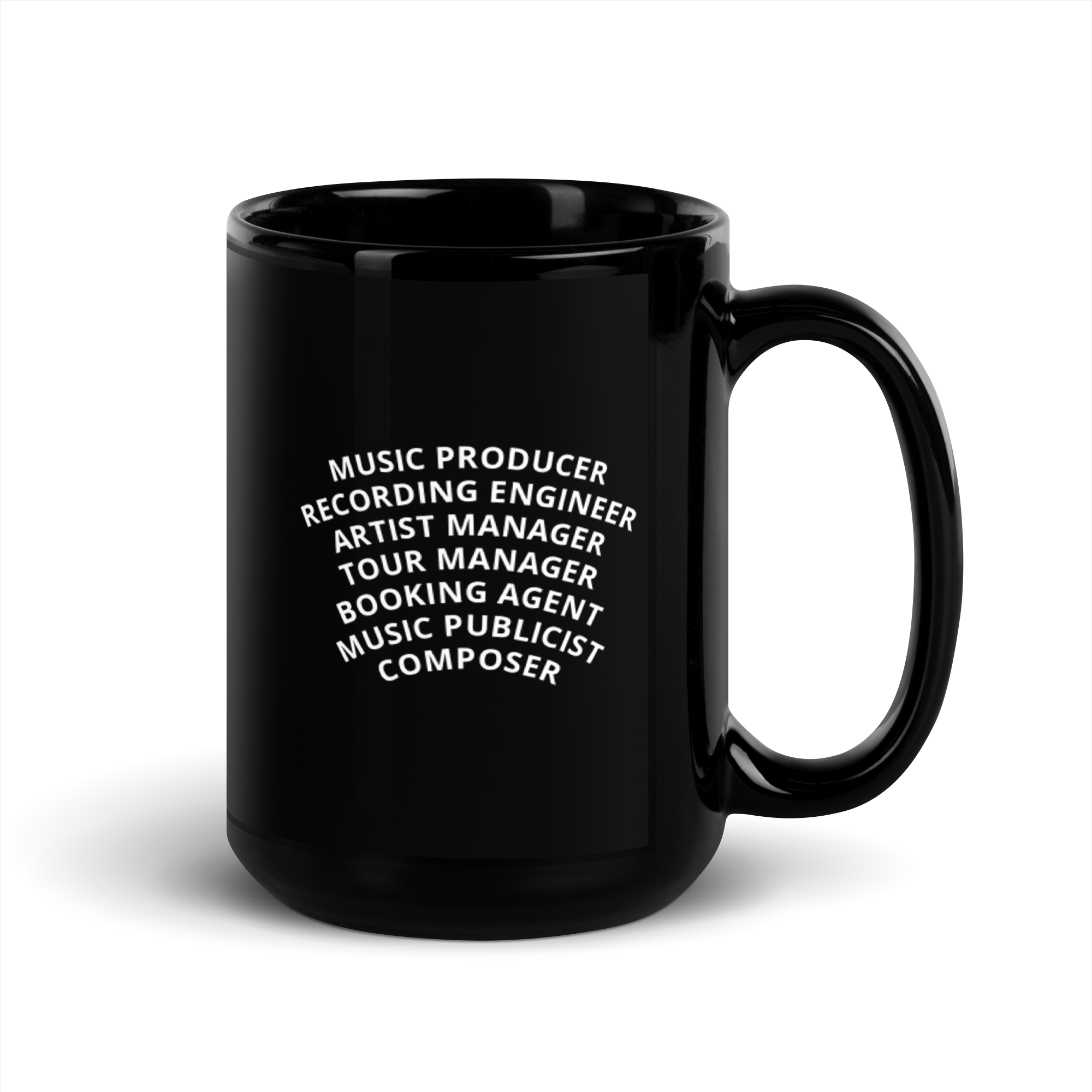 Friends In The Industry Black Glossy Mug