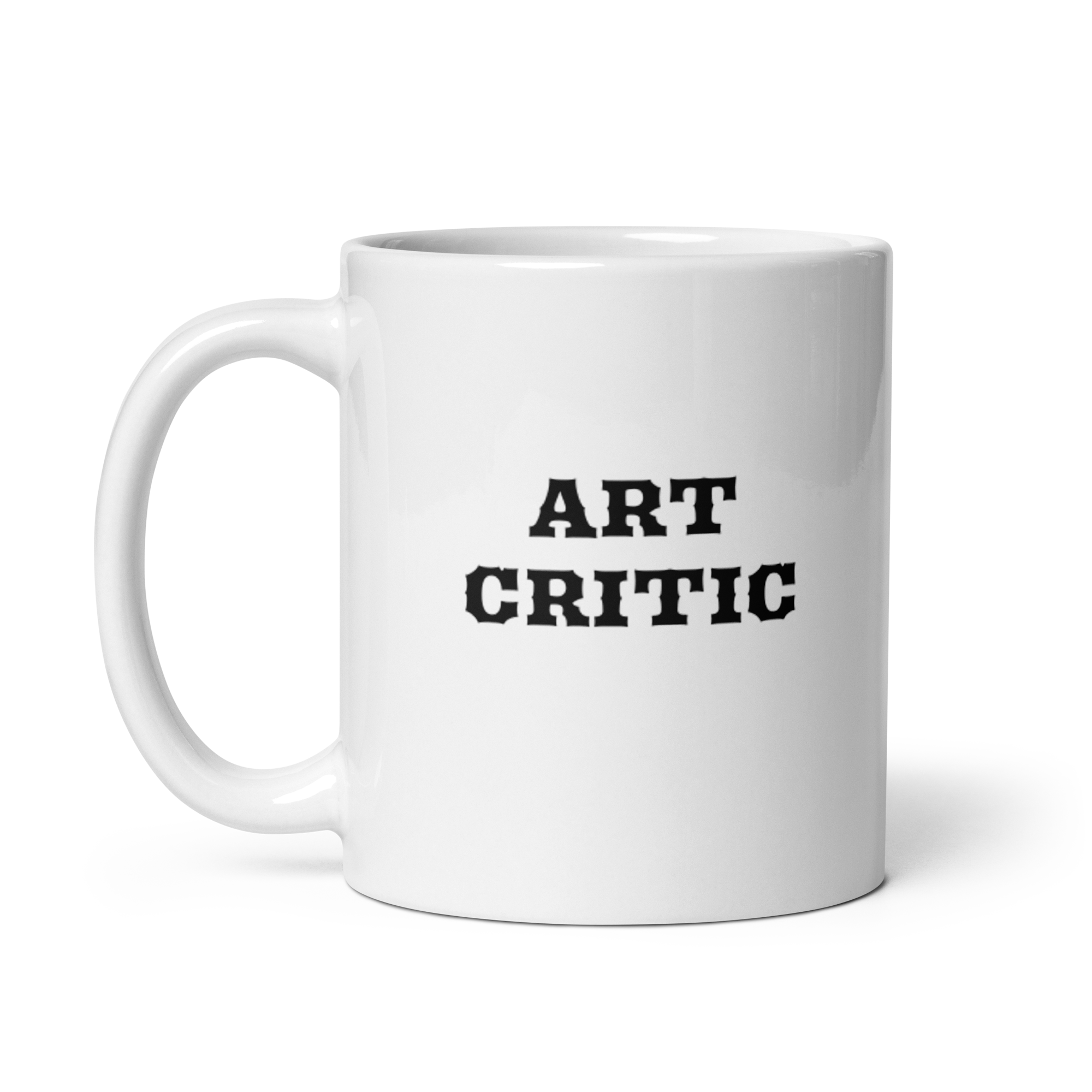 Art Critic White Glossy Mug