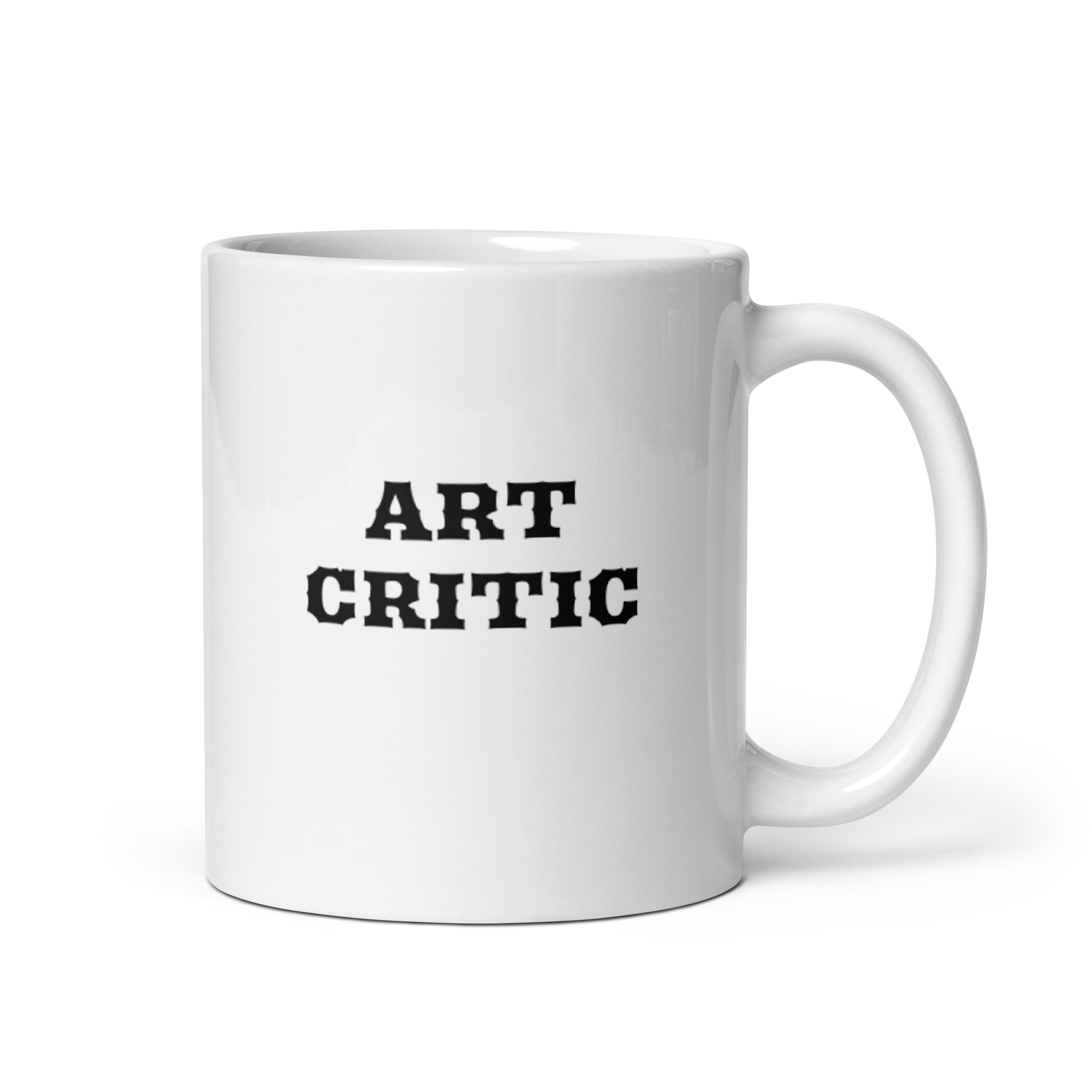 Art Critic White Glossy Mug